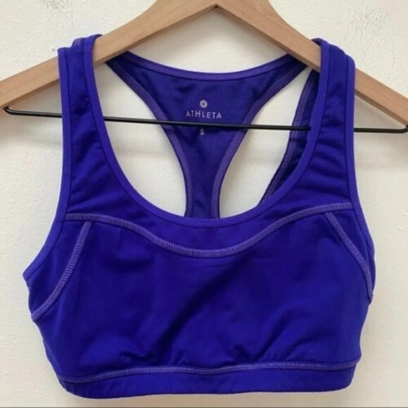 Athleta NWT Purple Triple Dare Bra XXS - Picture 2 of 3